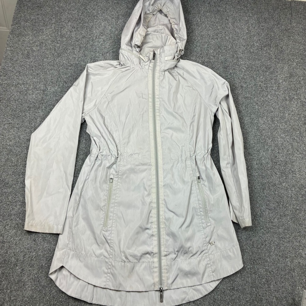 Freedom Trail by Kyodan Womens Size Small Gray Hooded Windbreaker Jacket